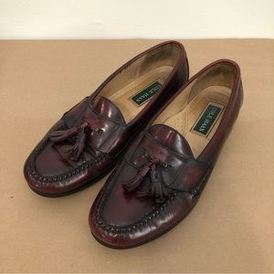 Cole Haan Burgundy Tassel Loafers